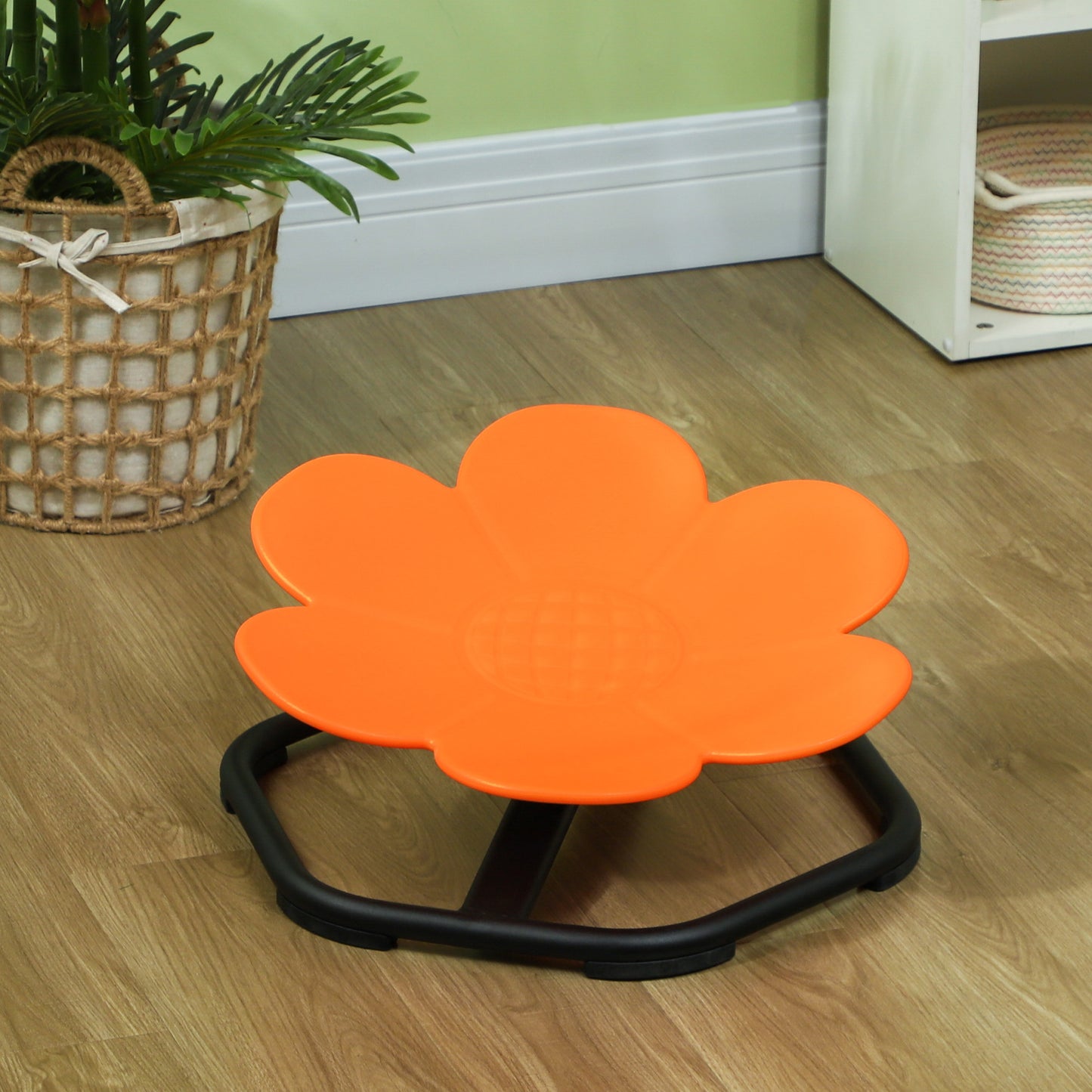 Draaistoel Kids – Sensorische Stoel – Balanceerstoel – Autisme Stoel – Kinderstoel Oranje – Ergonomisch Comfort – Beweging Bevordert Focus