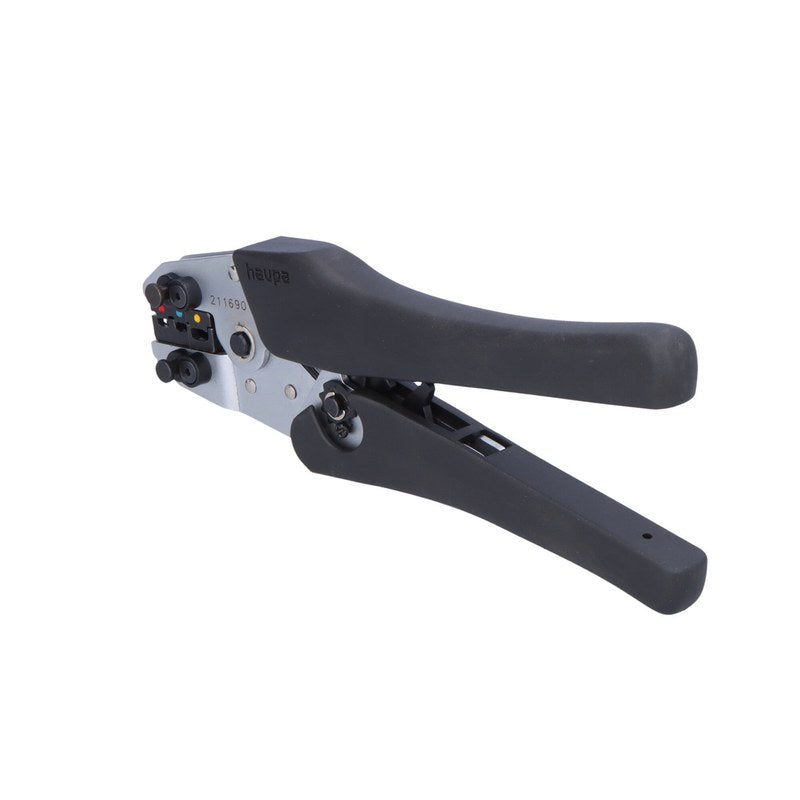 Crimpgereedschap – Kabelcrimper – Persgereedschap – Connector Crimper – Drukknop Crimp Tang – Compact Design – Quick-Change Matrices