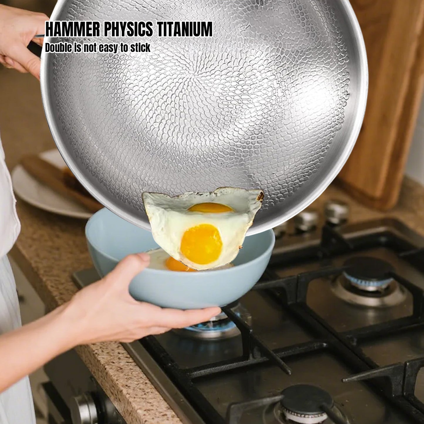 Titanium Koekenpan – Bakpan – Braadpan – Grillpan – Inductiepan – 26 cm – Krasbestendig – Geschikt Voor Alle Warmtebronnen