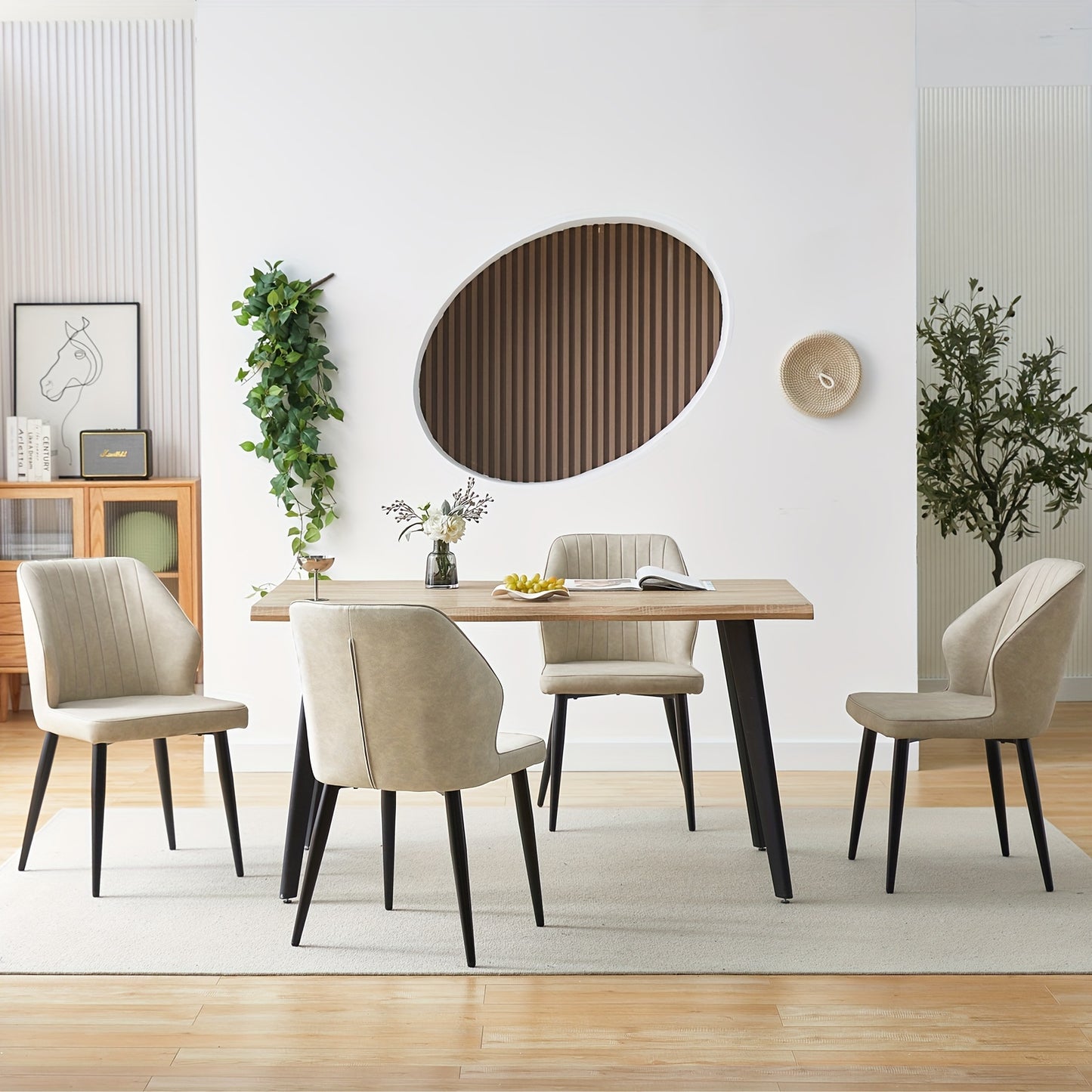 Eetkamerstoel – Stoel – Armstoel – Keukenstoel – Designstoel – Set van 2 – Kunstleer Bekleding – Memory Foam Zitting – Grijs – Metalen Poten – Ergonomisch Comfort