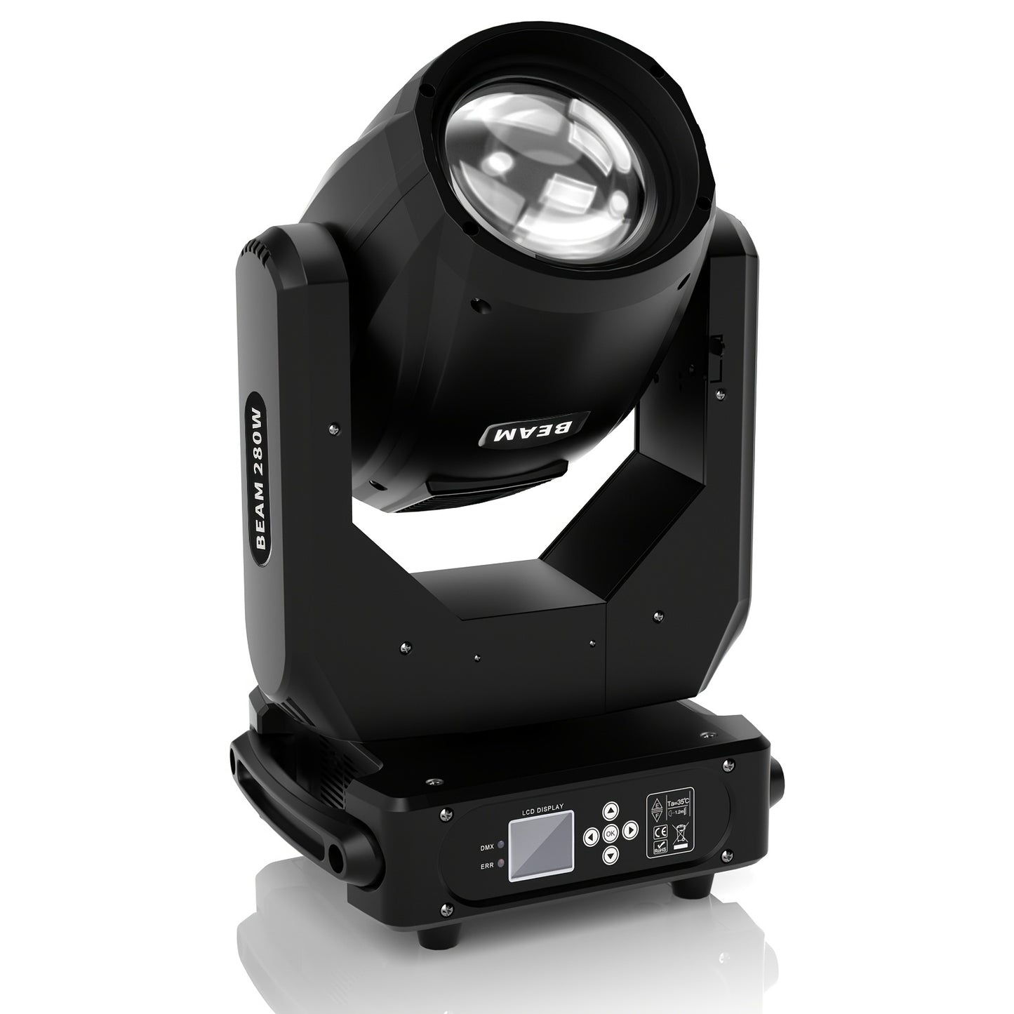 Movinghead – Podiumverlichting – Disco Licht – DJ Verlichting – Lichteffect – Krachtige 280W Halogeenlamp – 13 Kleuren en Gobos