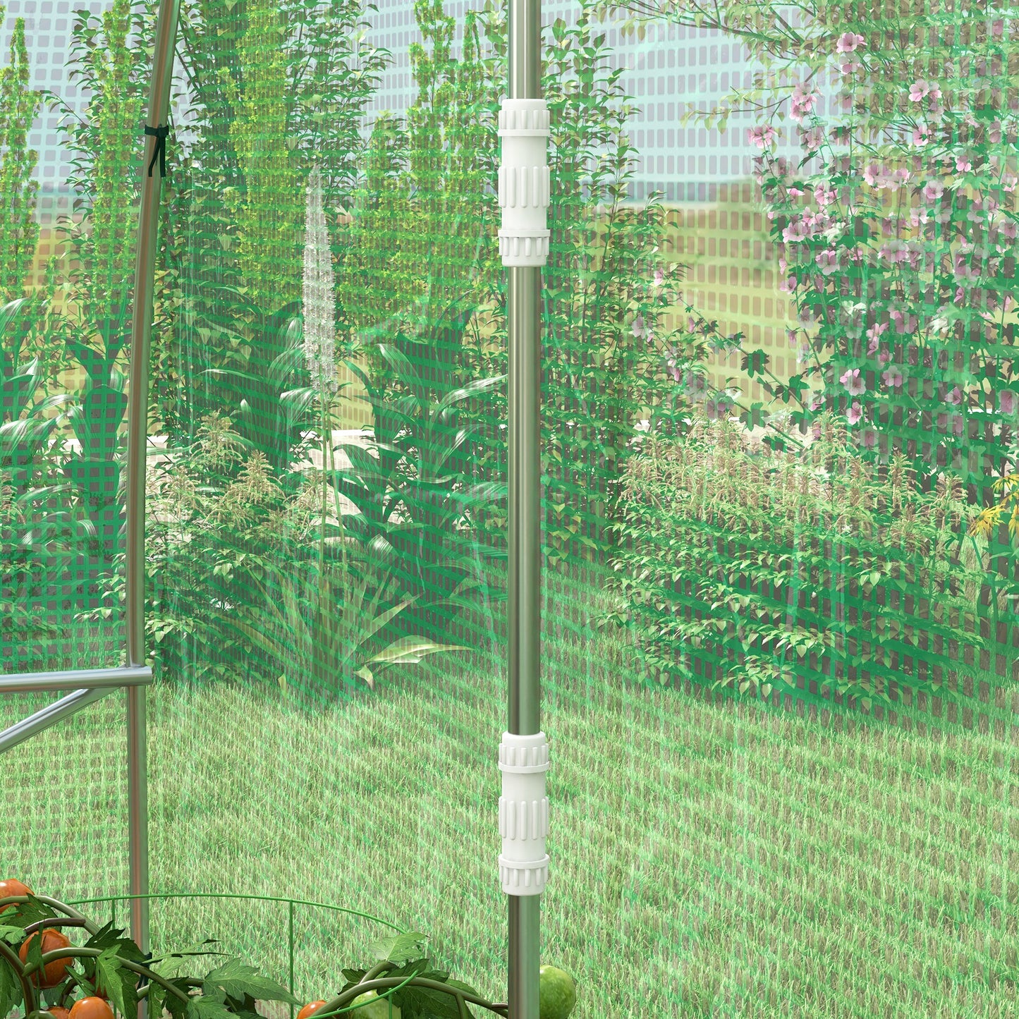 Kweekkas – Tuinkas – Broeikas – Plantenkas – Serre – 12 m² – Geïntegreerd Irrigatiesysteem – Versterkt Stalen Frame met PE Zeil
