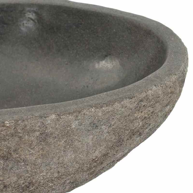 Oval River Stone Wastafel – Natuursteen Wasbak – Badkamer Fontein – Bovenop Wastafel – Steen Kom – 29-38x24-31 cm – Gemengde Kleur – Geen Hout – Makkelijk Schoon Te Maken