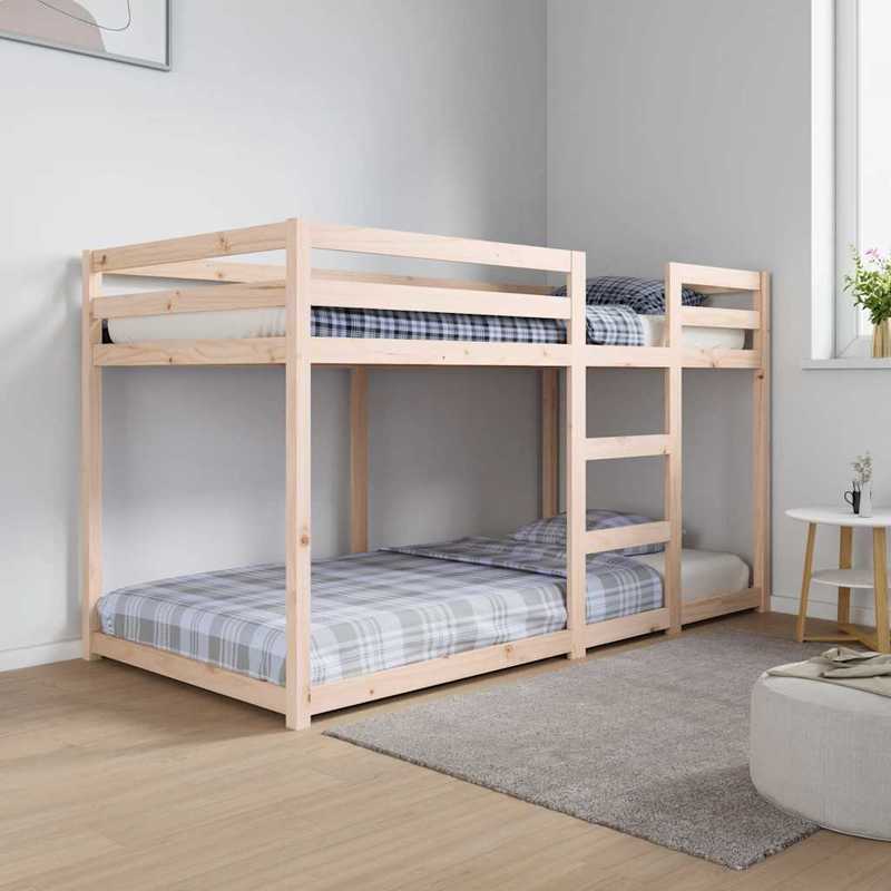 Stapelbed – Hoogslaper – Zolderbed – Bunkbed – Kinderbed – Massief Grenenhout – 90x190 cm – Stevige Robuuste Constructie – Veiligheid Met Ladder