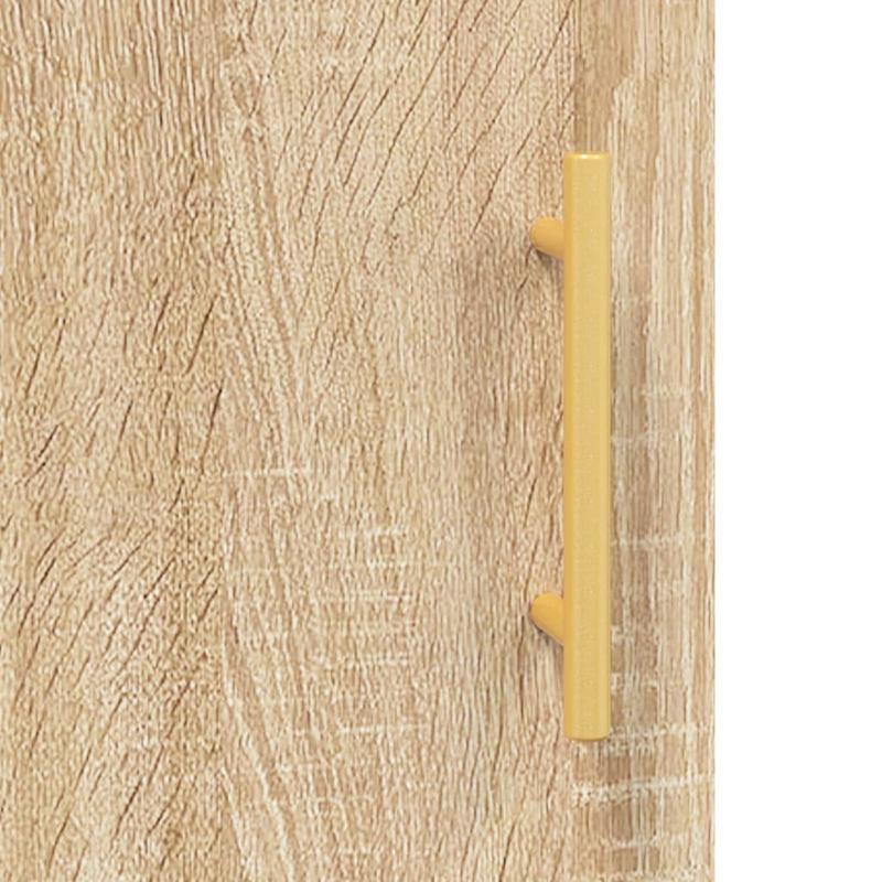 Simple Sideboard, Spacious Storage Cabinet with Display Shelf, Suitable for Kitchen, Living Room, Stylish Furniture, Offers Additional Storage Space and Home Decor, Ensures Safety. Tall Cabinet 69.5x31x115 cm, Treated Wood, S