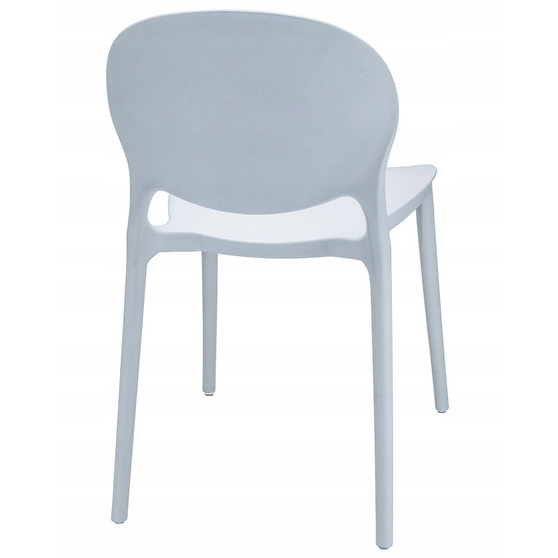 Stoel – Eetkamerstoel – Bureaustoel – Tuinstoel – Kunststof Stoel – Weerbestendig Polypropyleen – Set Van 4 – Max. 120 kg Draagvermogen