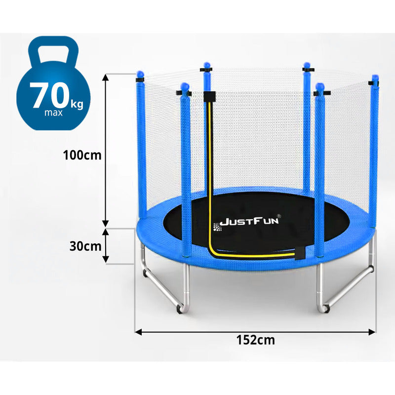 Trampoline – Kindertrampoline – Recreatief Springplezier – Speeltoestel – Springmat – 152 cm Diameter – Stevig Stalen Frame