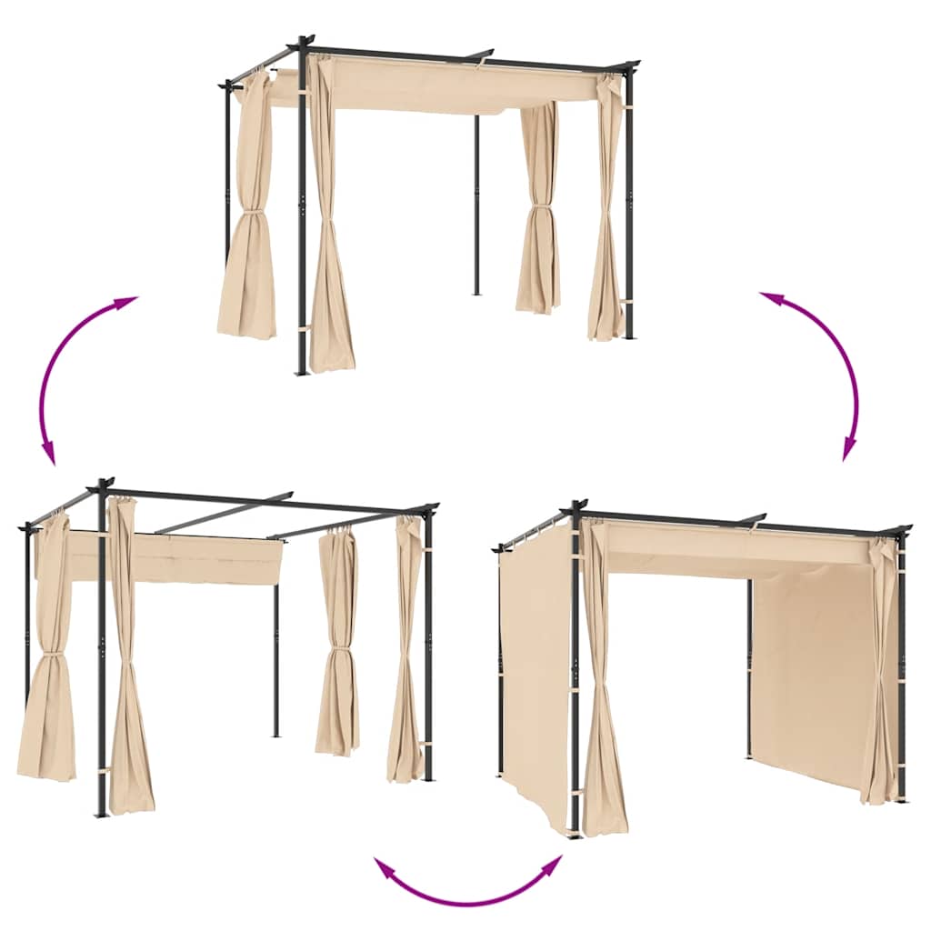 Tuinscherm – Balkonscherm – Privacyscherm – Windscherm – Scheidingswand – Water- en UV-bestendig – 3x3 Meter