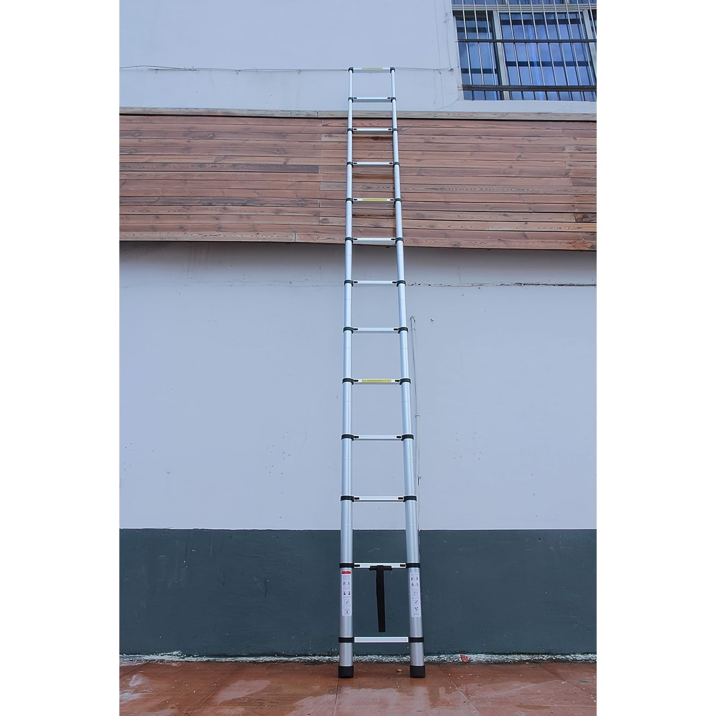 Uitschuifladder – Telescopische Ladder – Opsteekladder – Vouwladder – Aluminium Ladder – 5 Meter Uitschuifbaar – Anti-Slip Rubber Voeten