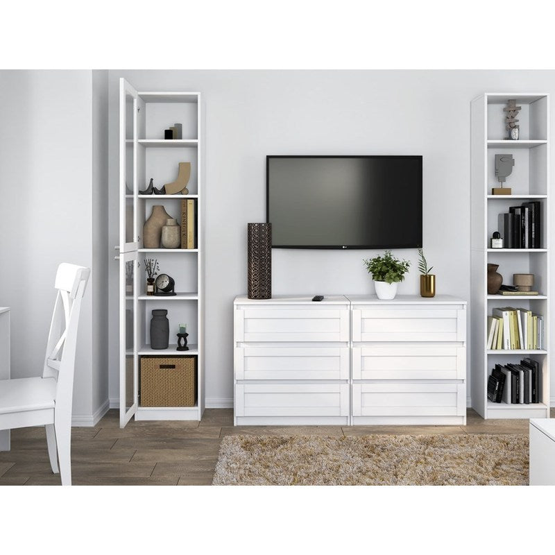 Vitrinekast – Vitrine – Glazen Kast – Displaykast – Opbergkast – 40 cm Breed – 16mm Gelamineerd Spaanplaat – 2 Glazen Deuren