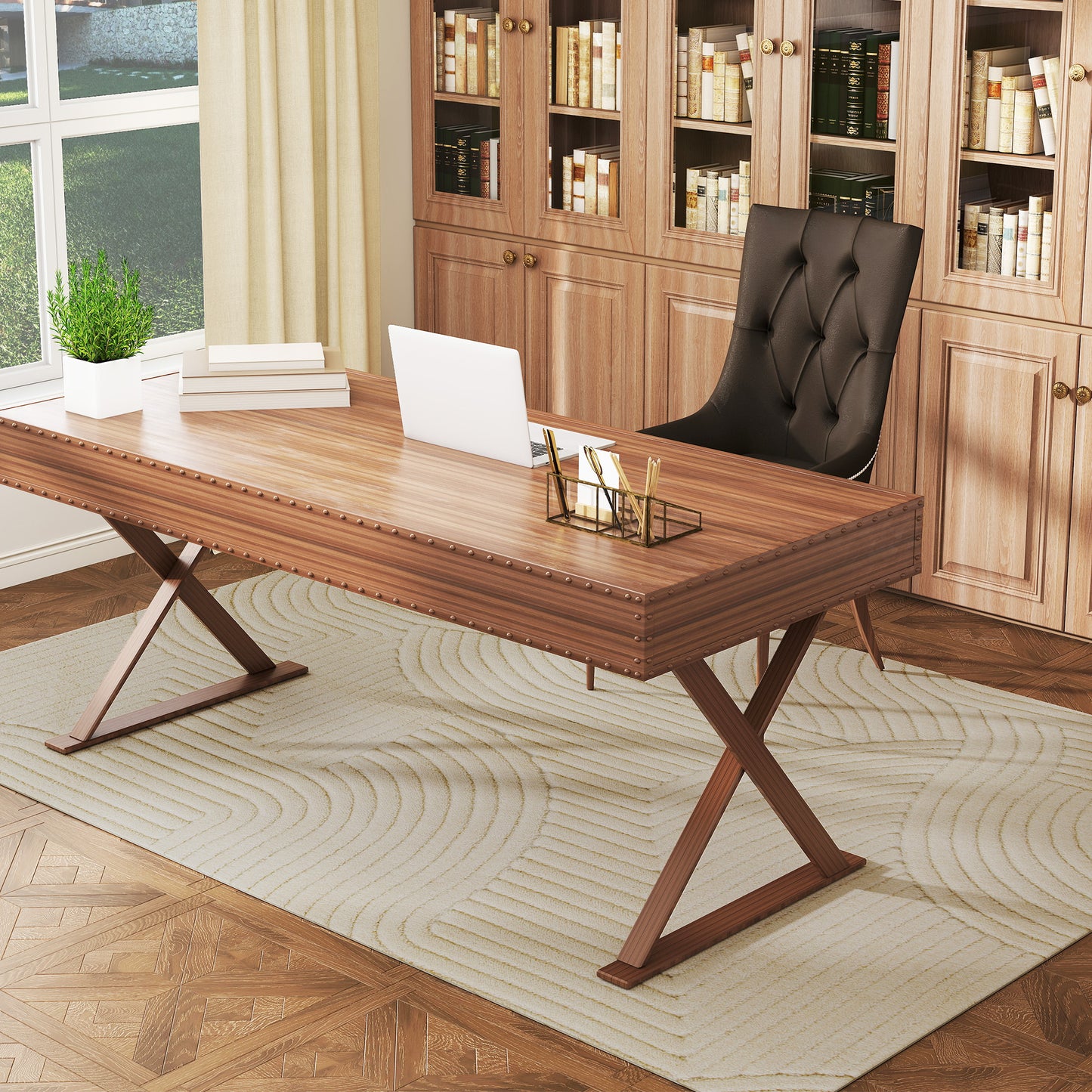 Vloerkleed – Tapijt – Karpet – Mat – Laagpolig – Crèmekleur – Machinegeweven – 15 mm Poolhoogte – Slipvast