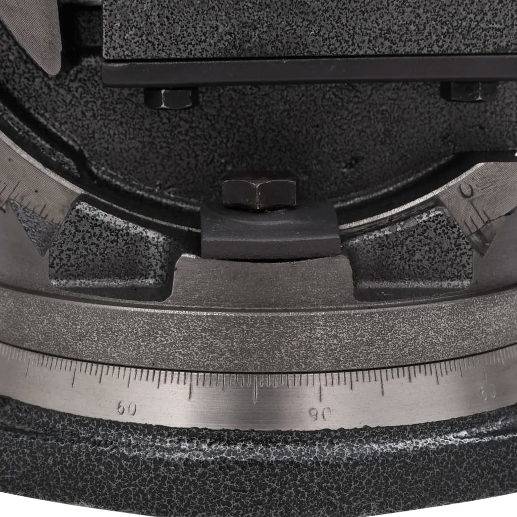 Bankklem – Bankschroef – Werkbankklem – Draaibare Klem – Kantelbare Klem – 100 mm Bekbreedte – Massief Gietijzer – Draaibaar en Kantelbaar tot 90°