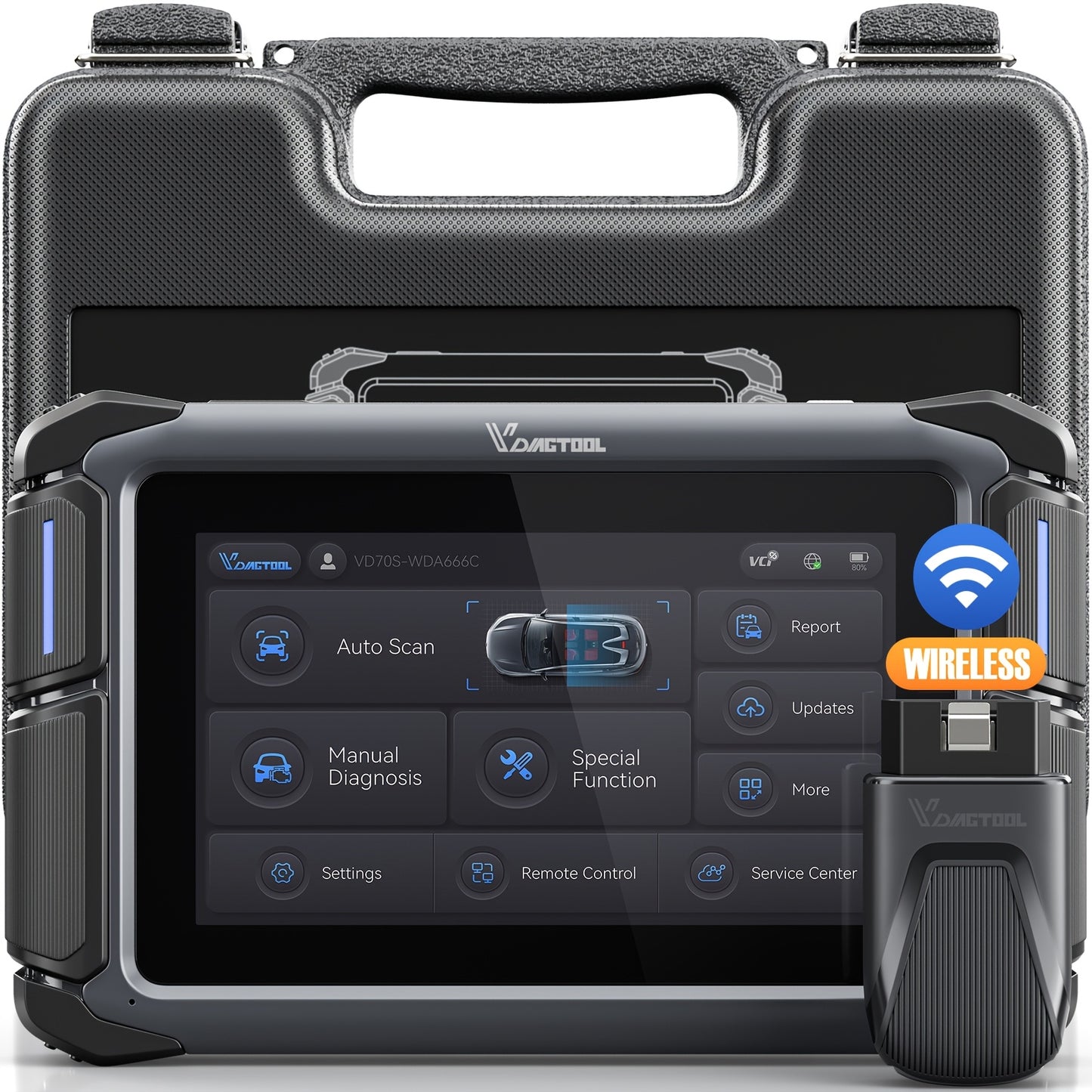 OBD2 Diagnose Tool – Autoscanner – Foutcode Lezer – Voertuigscanner – Wi-Fi Scanner – Draadloze Verbinding tot 100m – 36+ Onderhoudsfuncties & ECU Codering