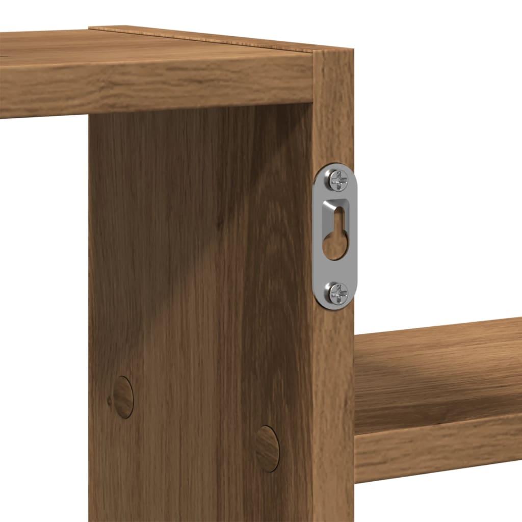Wandplank – Muurplank – Zwevende Plank – Fotoplank – Ophangplank – Artisan Eikenhout – 104x15x49 cm – Robuust & Duurzaam