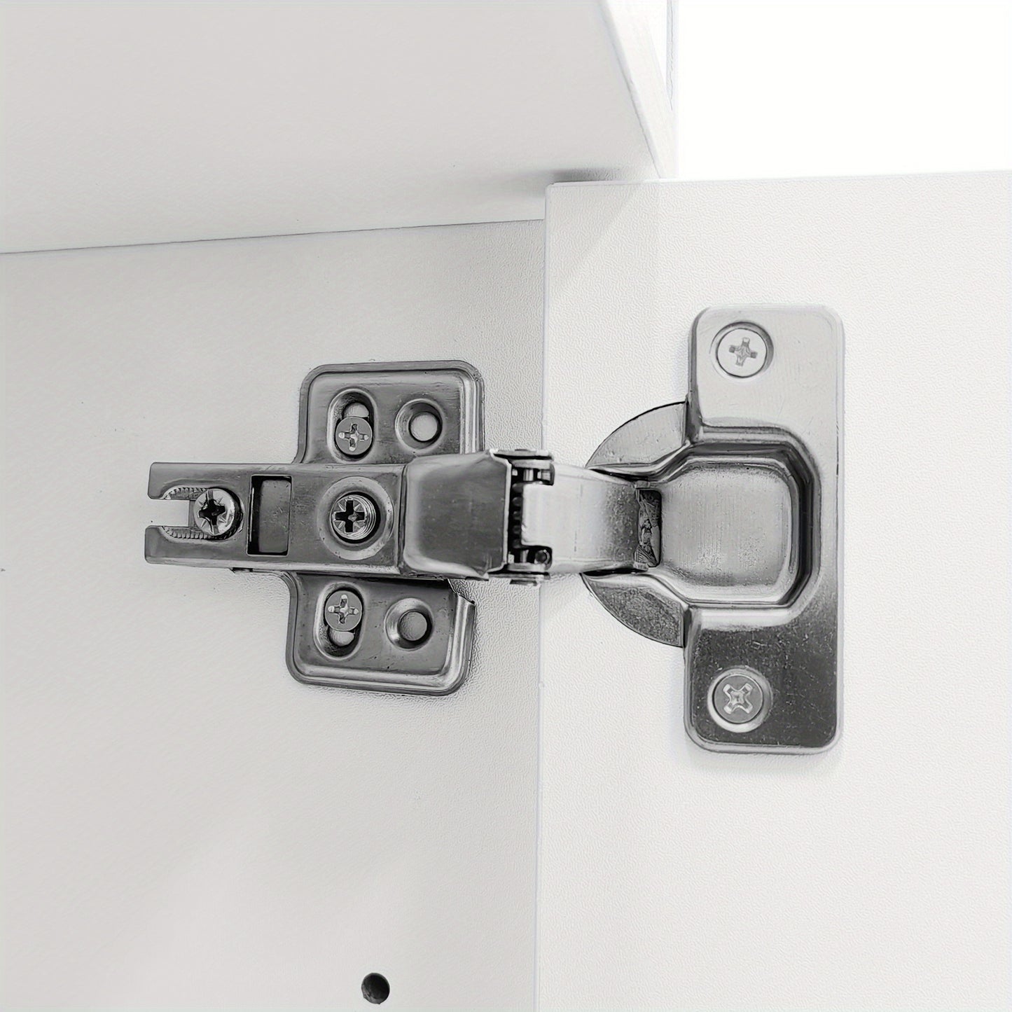 Schoenenkastje – Schoenenrek – Schoenenopberger – Schoenenkast – Schoenenhouder – Modern – Ruimtebesparend – Wit Metaal – Gouden Deur