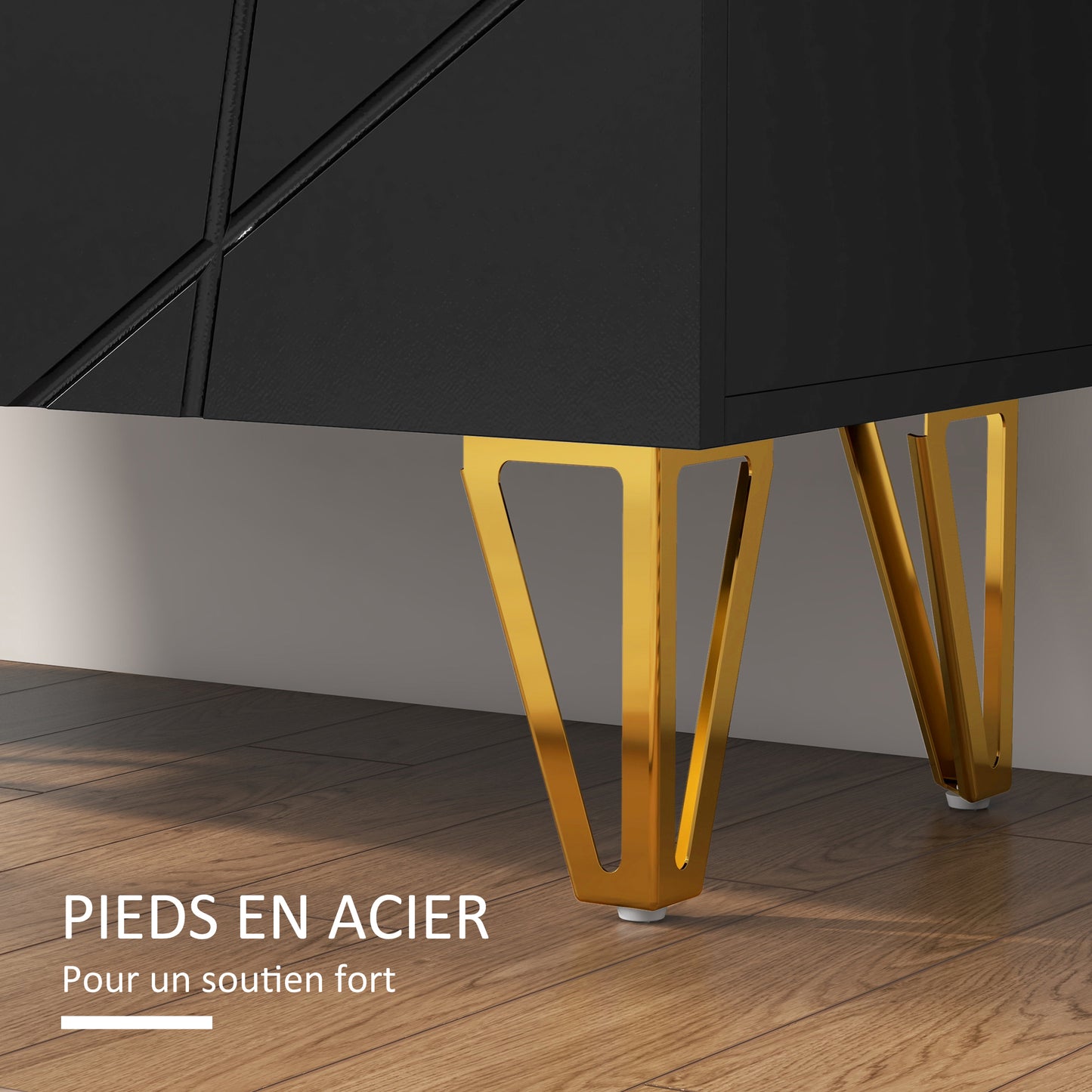 Schoenenkast – Schoenenrek – Schoenenopberger – Schoenenkastje – Schoenenmeubel – Twee Deuren – Soft-Close Deuren – Verstelbare Planken – Zwart – Geschikt Voor 15-20 Paar Schoenen