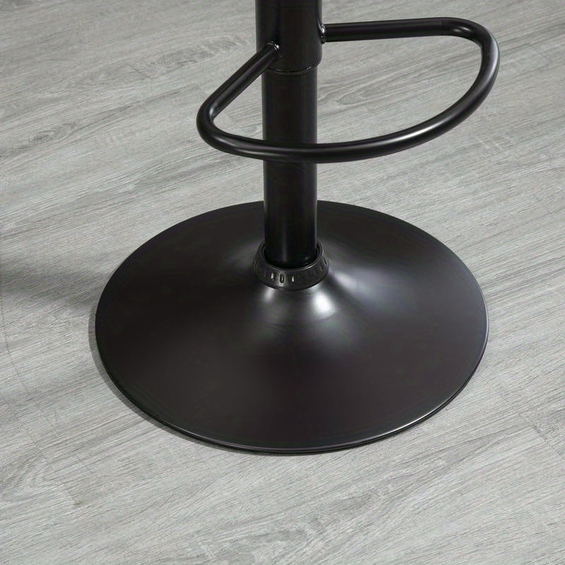 Barstoel – Barkruk – Keukenstoel – Barstoelkruk – Bistrokruk – Verstelbaar in Hoogte – Ergonomisch Design met Zachte Zitting en Rugleuning