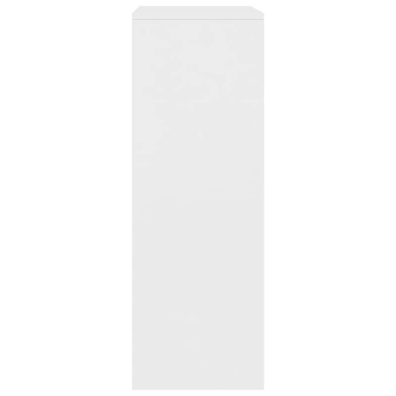 White Sideboard with 6 Drawers 50X34X96 Cm • 18Mm Plywood • Wear Resistance • Anti-Tip Lock