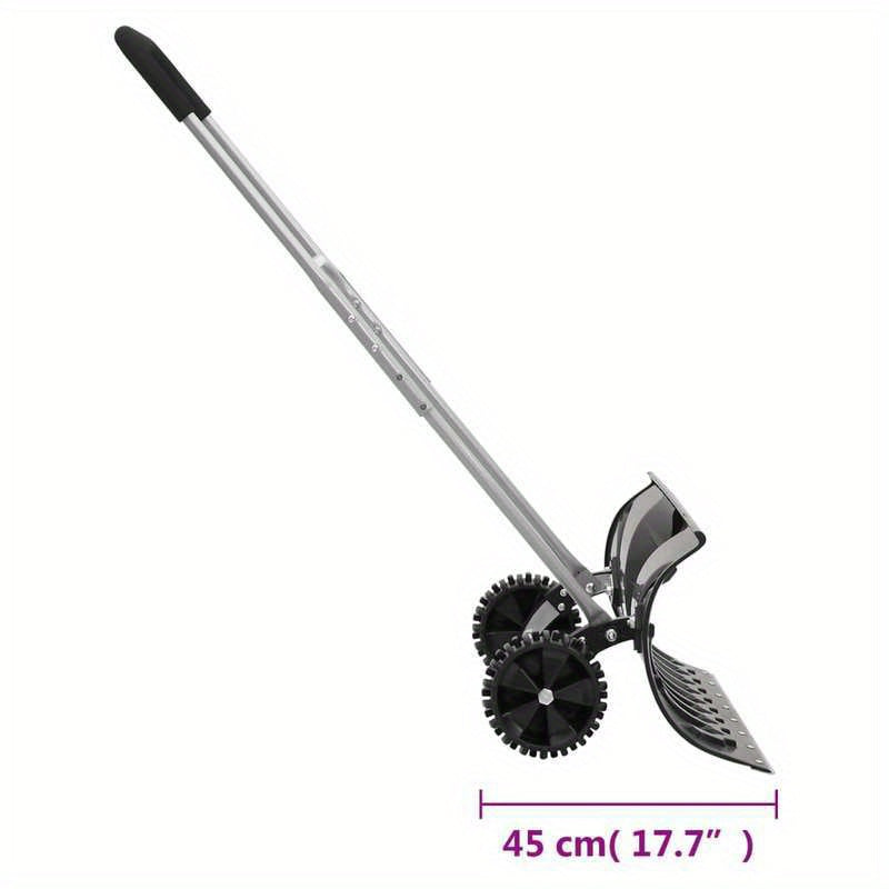 Sneeuwschep – Sneeuwschuiver – Sneeuwruimer – Sneeuwschop – Zwart – Uitschuifbare Stalen Steel – Grote Polycarbonaat Schep 66 cm