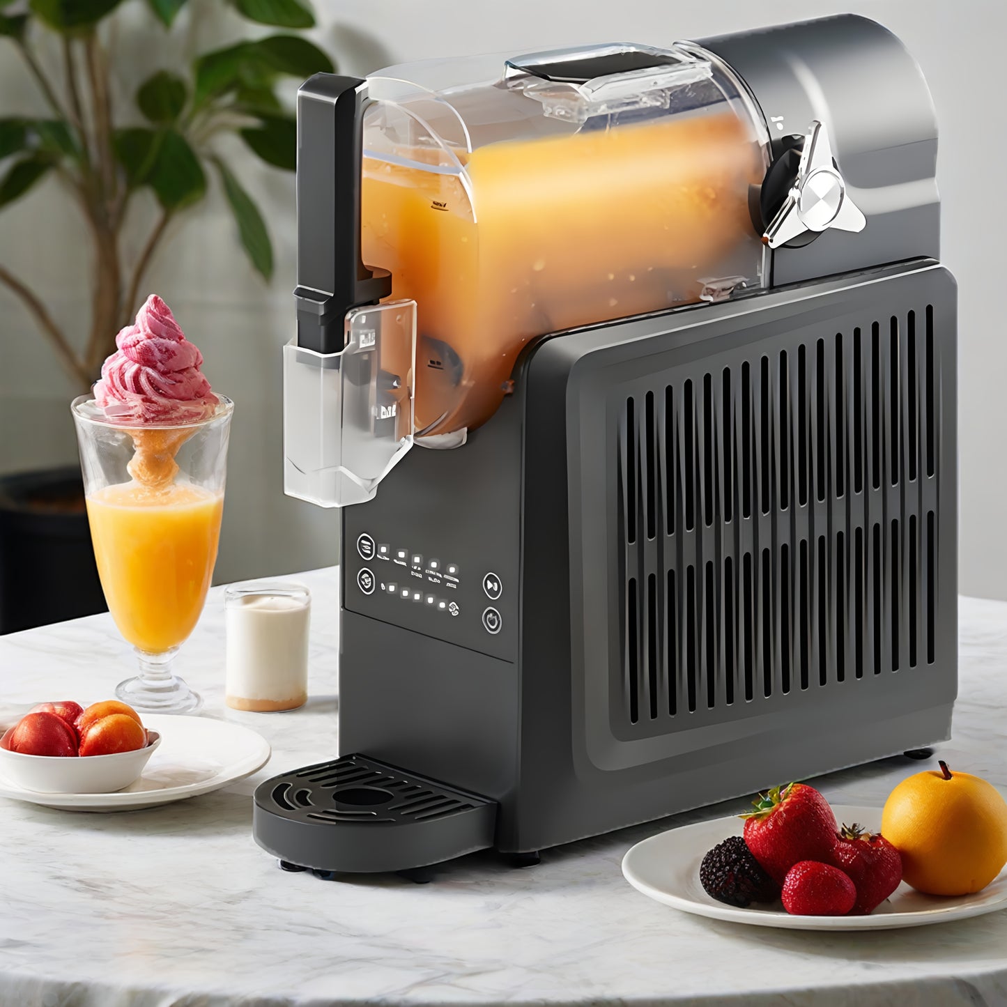 Slushymachine – Slush Puppy Machine – Ijsmachine – Slushy Maker – Milkshake Maker – 2,5L Capaciteit – 5-in-1 Functies Met Snelle Bereiding En Automatische Reiniging