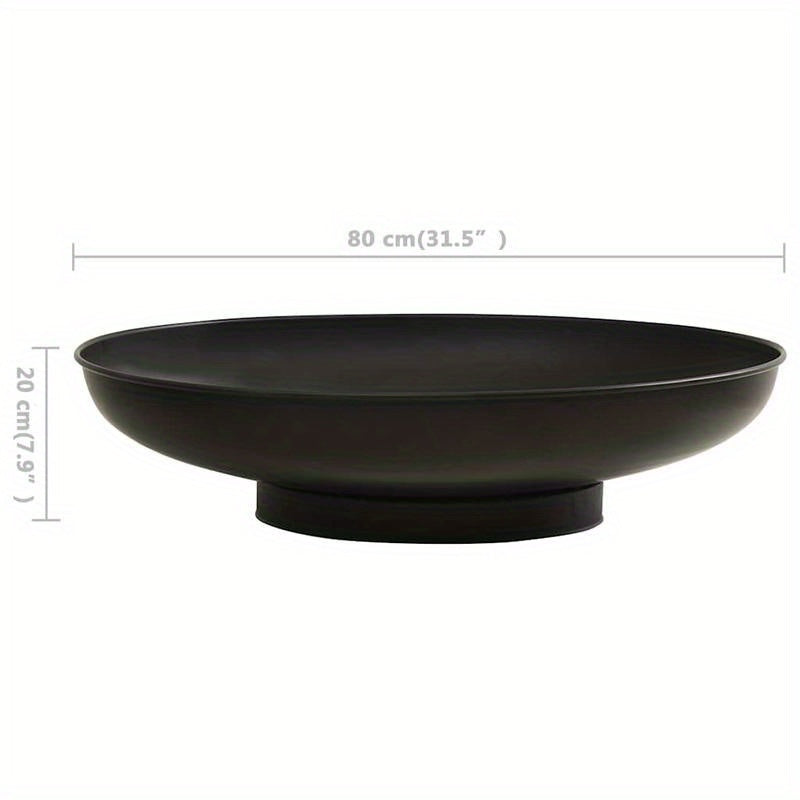 Vuurschaal – Ronde Vuurschaal – Buitenhaard – Vuurkorf – Terrasverwarmer – 80 Cm Diameter – Hoogwaardig Staal - QUORE