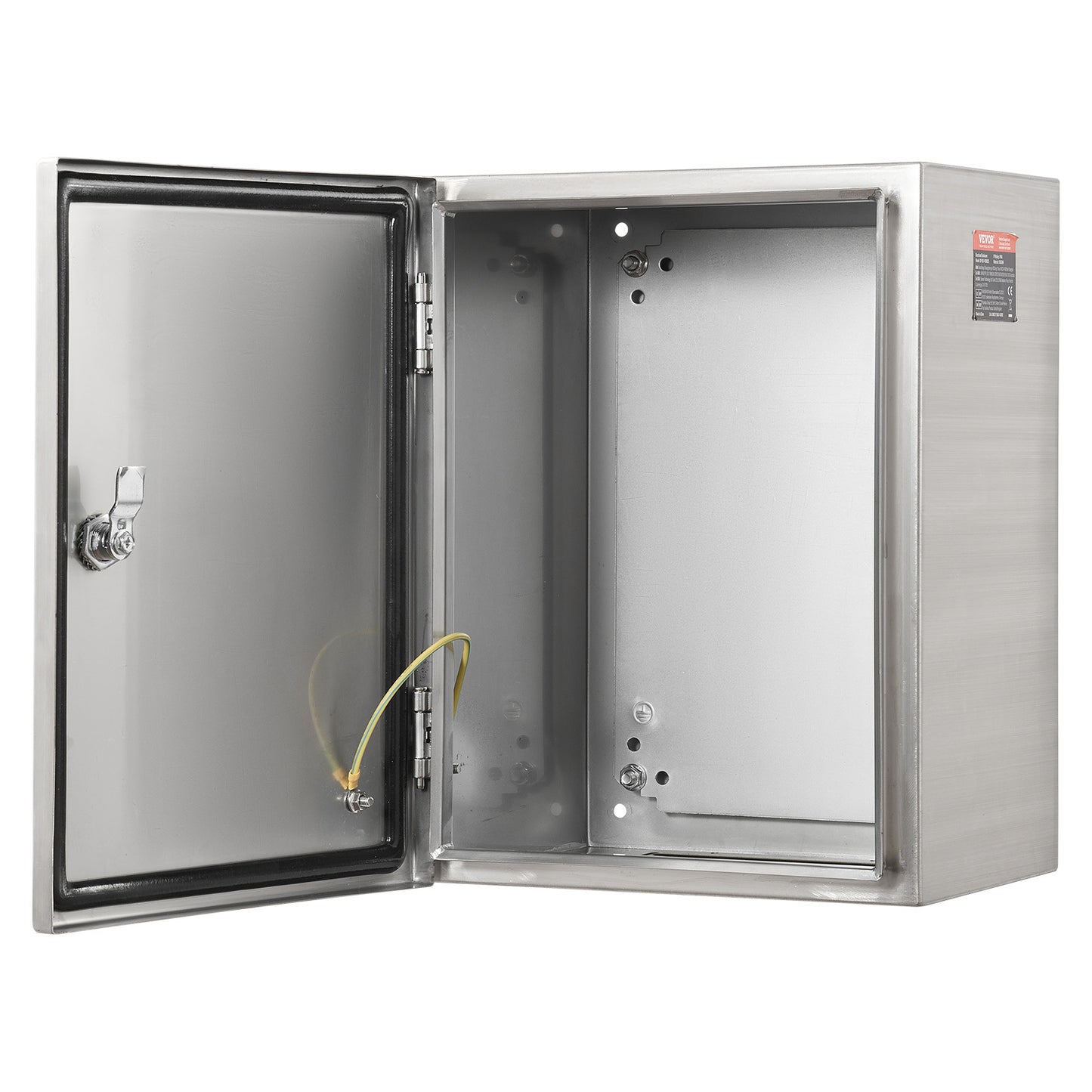 Elektriciteitskast – Verdeelkast – Installatiekast – Behuizing – Meterkast – RVS 304 – IP66 Waterdicht – 40x30x15 cm – Wandmontage – Montageplaat