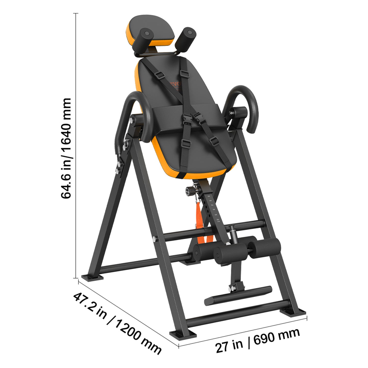 Inversietafel – Omkeerbaar – Rugontspanning – Stretchtafel – Flexibiliteit – Traploos Instelbaar – Draagvermogen 136 Kg - QUORE