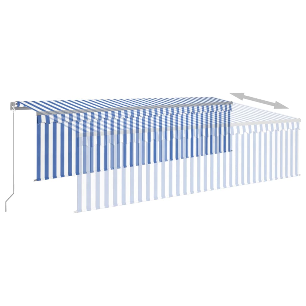 Uittrekbare Terrasoverkapping – Buitenzonwering – Zonnescherm – Pergola – Luifel – 5x3 Meter – Lichtgewicht Aluminium Frame – UV- en Waterbestendige Polyester Stof