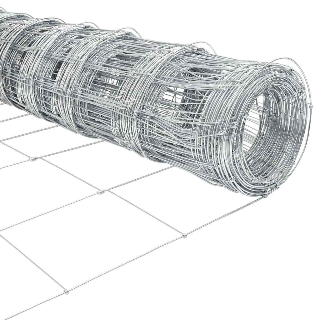 Solid Wild fence Silvery 25 x 1.2m galvanized steel, Garden Fencing, Yard Divider, Modern Fencing, Minimalist Barrier, Weatherproof Fence, Rustresistant Material, Metal Fencing, Security Fence, Property Boundary