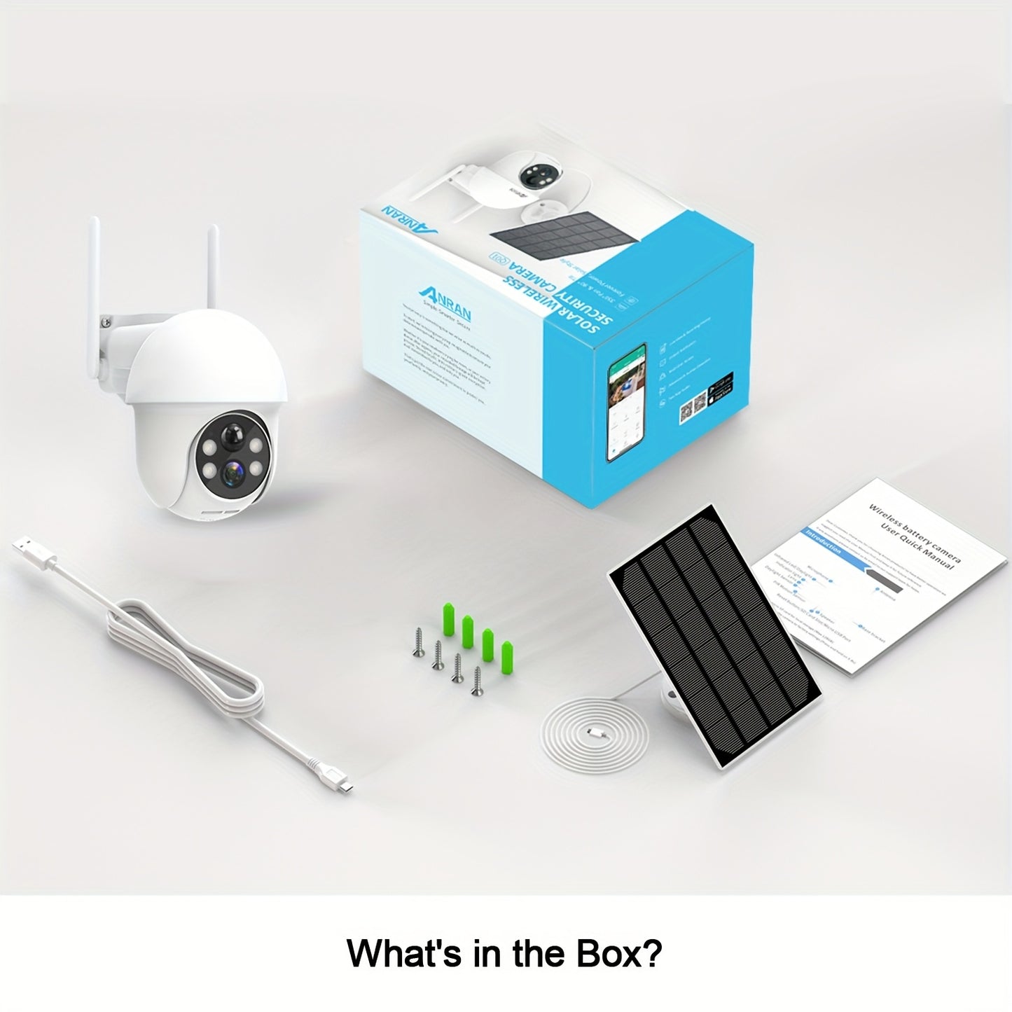 Beveiligingscamera – Camerabewaking – Buitencamera – Huisbeveiliging – Indoor Camera – 4 Stuks – 360° Pan & Tilt – Solar Oplaadbaar met Kleurennachtzicht