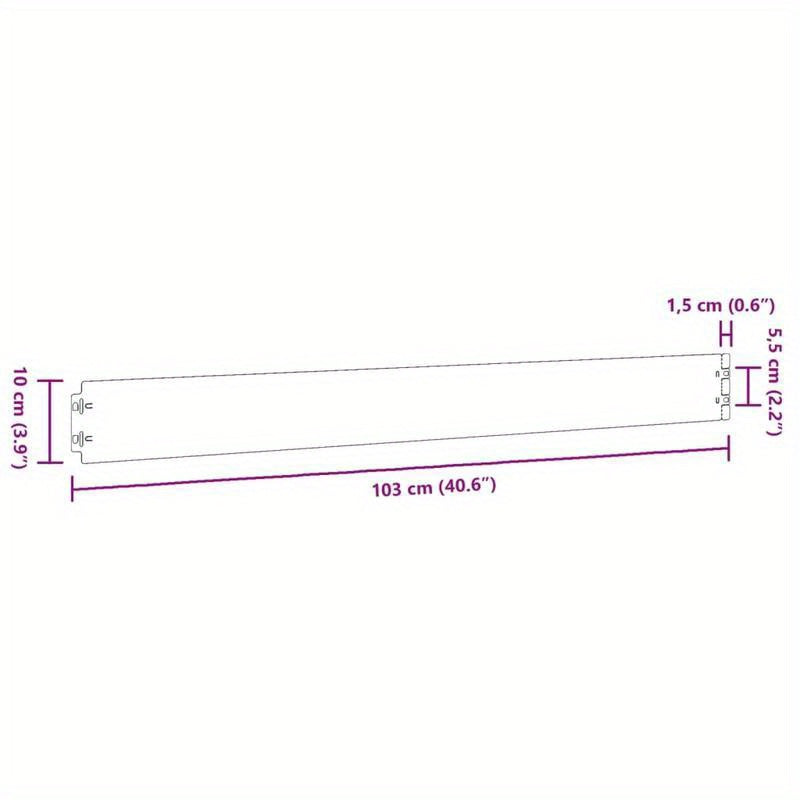Grasranden – Gazonranden – Tuinranden – Borderafscheiding – Grasrandzetten – Flexibel Cortenstaal – 50 Stuks 10x103 cm