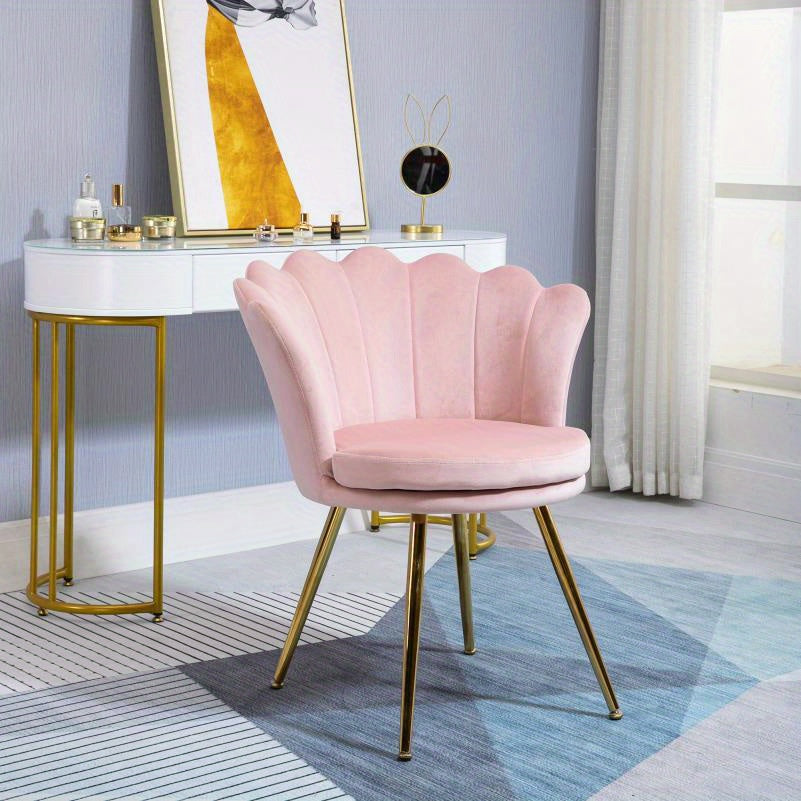 Loungefauteuil – Loungestoel – Relaxfauteuil – Armstoel – Fauteuil – Roze Velvet – Ergonomisch Ontwerp – Stevig Metalen Frame