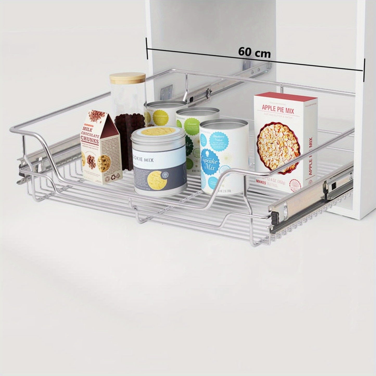 Ladeverdeler – Lade-organizer – Uittrekbare Organizer – Keukenlade Organizer – Metalen Ladeverdeler – 600 mm Breed – Duurzame Metalen Constructie