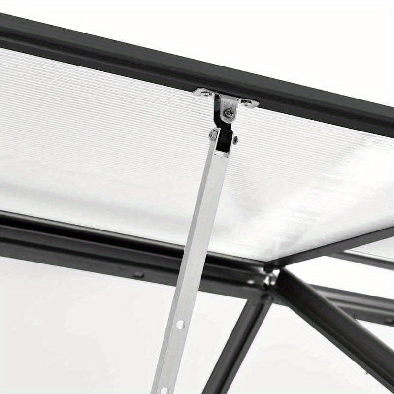 Kas – Kweekkas – Tuinkas – Plantenkas – Broeikas – Antraciet Aluminium Frame – Weerbestendig Met Stevige Fundering – Compact 3,61 m²