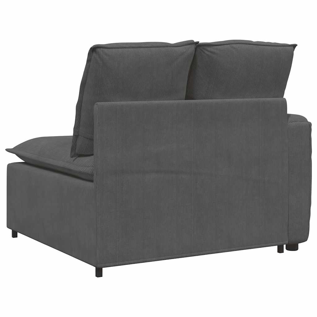 Modulaire Bank – Modulaire Banken – Modulair Sofa – Modulair Zitmeubel – Donkergrijze Corduroy Bekleding – Stevig Metalen Frame