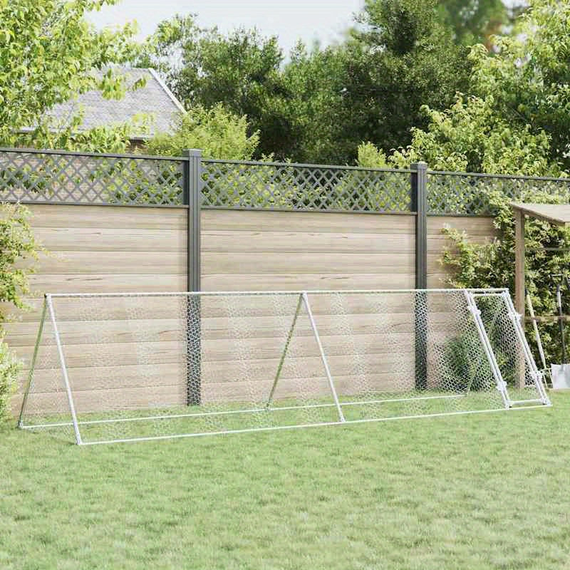 Konijnenkooi – Knaagdierkooi – Dierenkooi – Konijnenhok – Knaagdierenverblijf – Metaal – Groot 400x105x91 cm – Duurzaam Modern Design