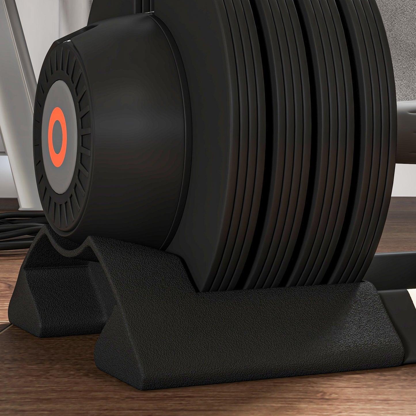 Verstelbare Dumbbell – Halter – Dumbbellset – Fitnessgewicht – Krachttraining – 4 Gewichtsniveaus 6-20 kg – Antislip Handvat & Inclusief Opbergbak – Zwart