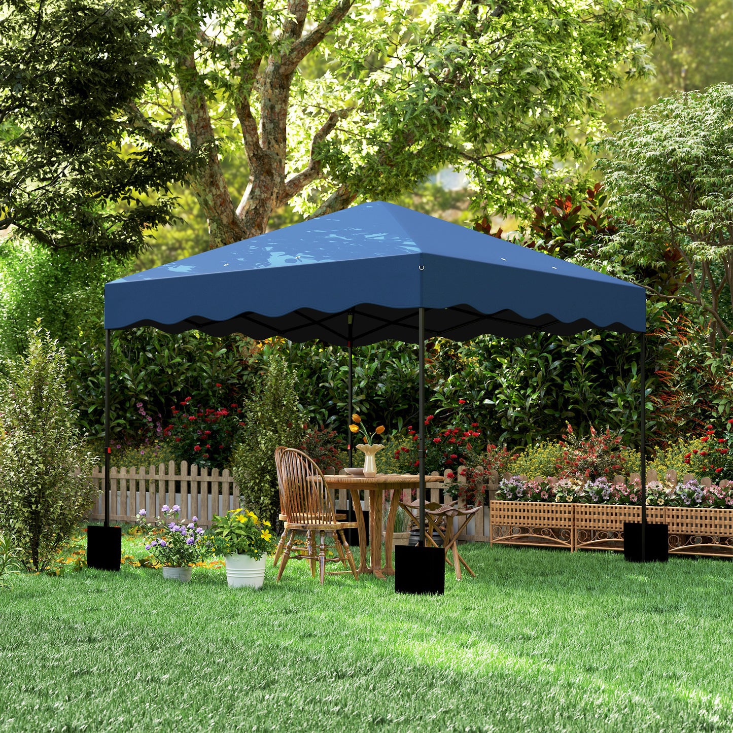 Partytent – Paviljoen – Feesttent – Tuinent – Vouwtent – 3x3 Meter – Waterdicht Oxford Stof Met UPF50+ UV-Bescherming