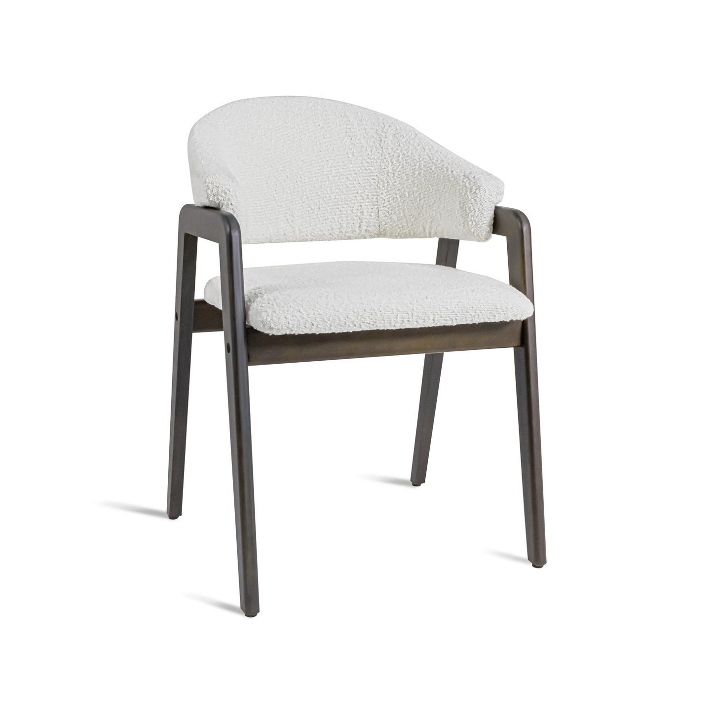 Fauteuil – Armstoel – Stoel – Loungestoel – Zetel – Massief Parawood – Vlekbestendige Bouclè Bekleding