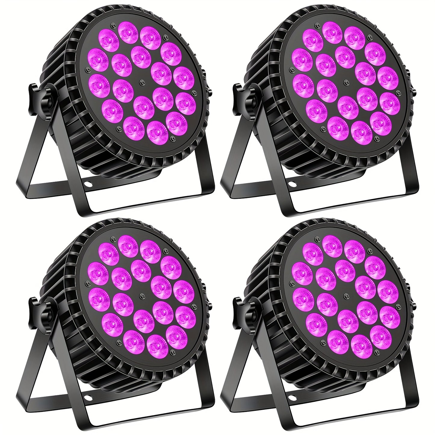 LED Par Lamp – Podiumverlichting – Feestverlichting – Disco Licht – Stage Light – RGBWA + UV 6-in-1 LED’s – Aluminium Behuizing Met DMX 7/10-Kanaals En Strobe Effect