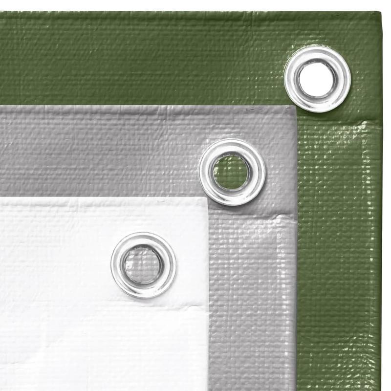 Afdekzeil – Zeil – Luifel – Dekzeil – Grondzeil – Waterdicht – UV-bestendig – Sterk HDPE Materiaal – Groot 6x12 Meter – Scheurvast – Groen