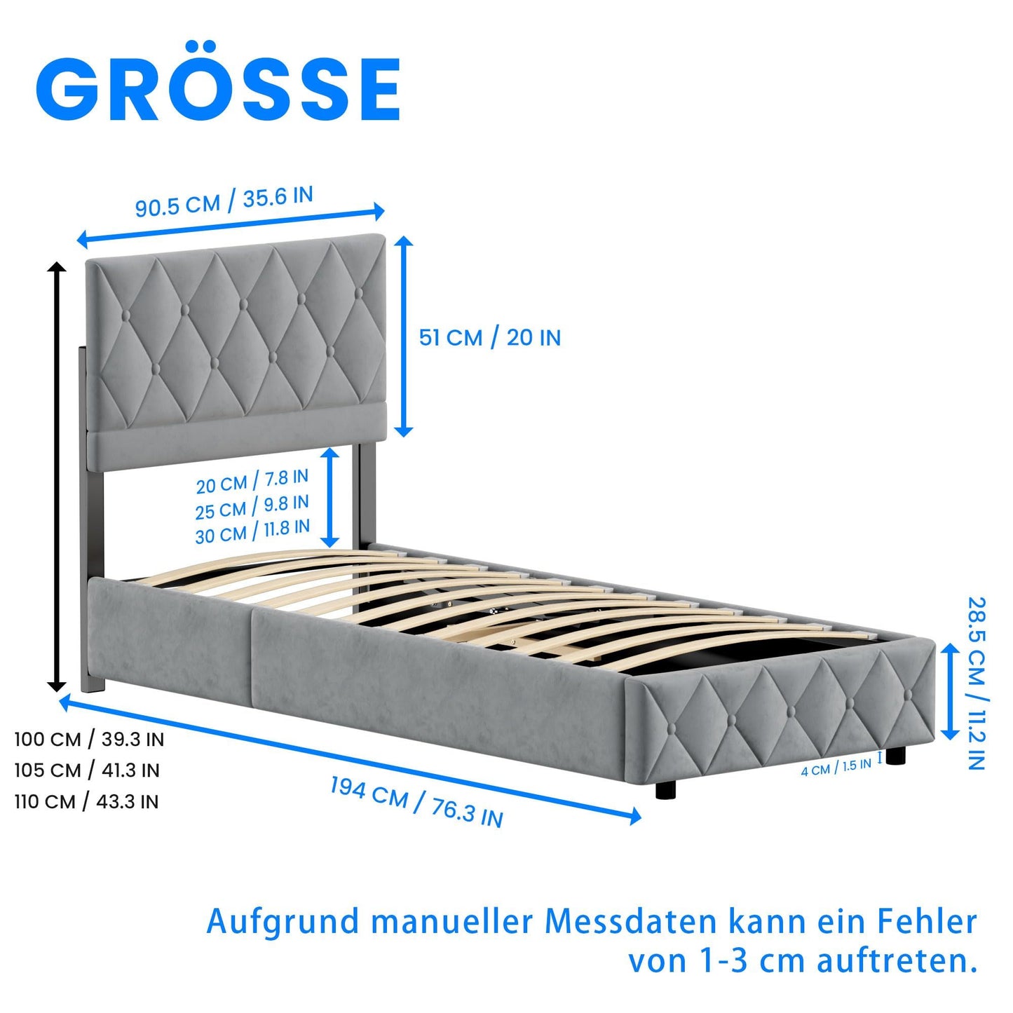 Bedboxspring – Boxspringbed – Opbergbed – Tweepersoonsbed – Slaapbed – 180x200 cm – Hydraulische Opbergruimte – Lichtgrijs Fluwelen Bekleding