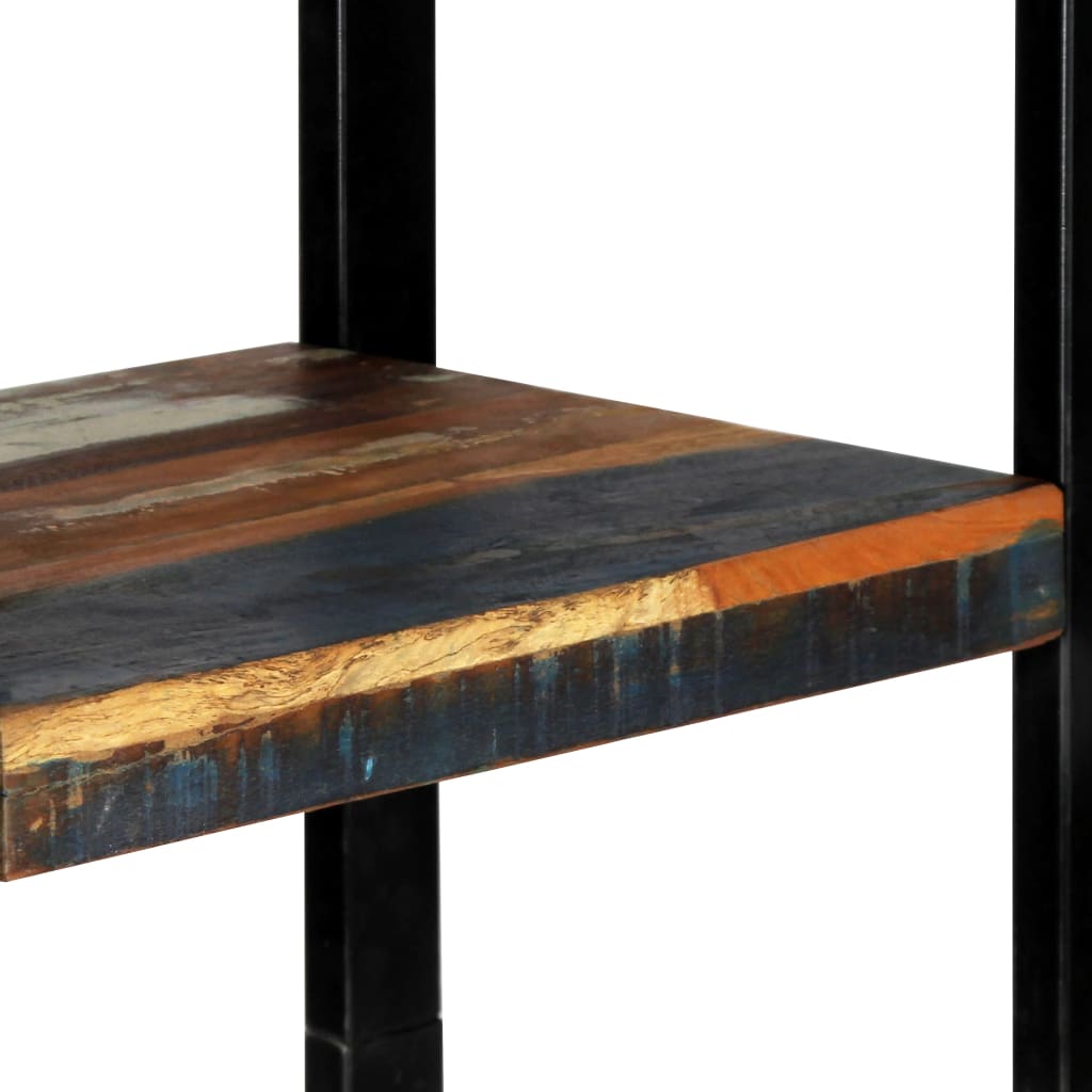 Boekenkast – Boekenrek – Opbergkast – Vakkenkast – Kast – Gerecycled Massief Hout – 3 Planken Met 1 Deur