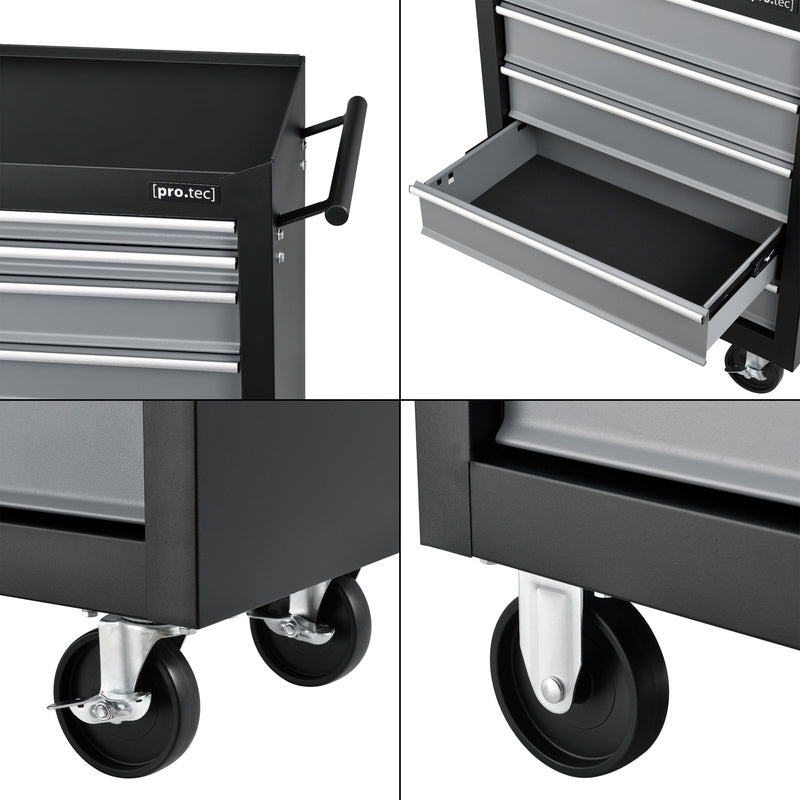 Werkplaatswagen – Gereedschapswagen – Werkplaats Trolley – Gereedschapskar – 7 Lades – Gepoedercoat Staal – Wielen Met Remmen