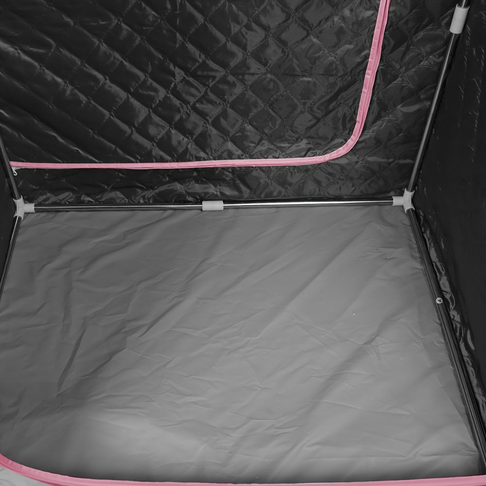 Portable Steam Sauna Box, Portable Sauna for Home, Person Sauna Tent Sauna Box At Home Spa, Home Sauna for Gym, Pilates, Garage, Hot Tub 100x80x170cm (Silvery), Hot Tub Accessory, Gym Sauna, Spacesaving Setup, Compact Design,