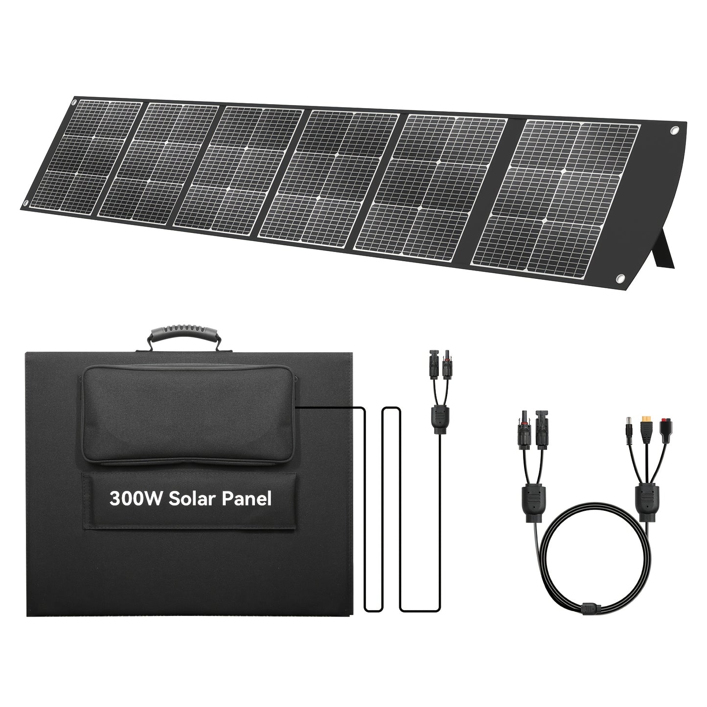 Draagbaar Zonnepaneel – Solar Panel – Opvouwbaar Zonnepaneel – Zonne-energie Kit – Offgrid Stroomvoorziening – 300W – Hoog Vermogen – Lichtgewicht & Weerbestendig