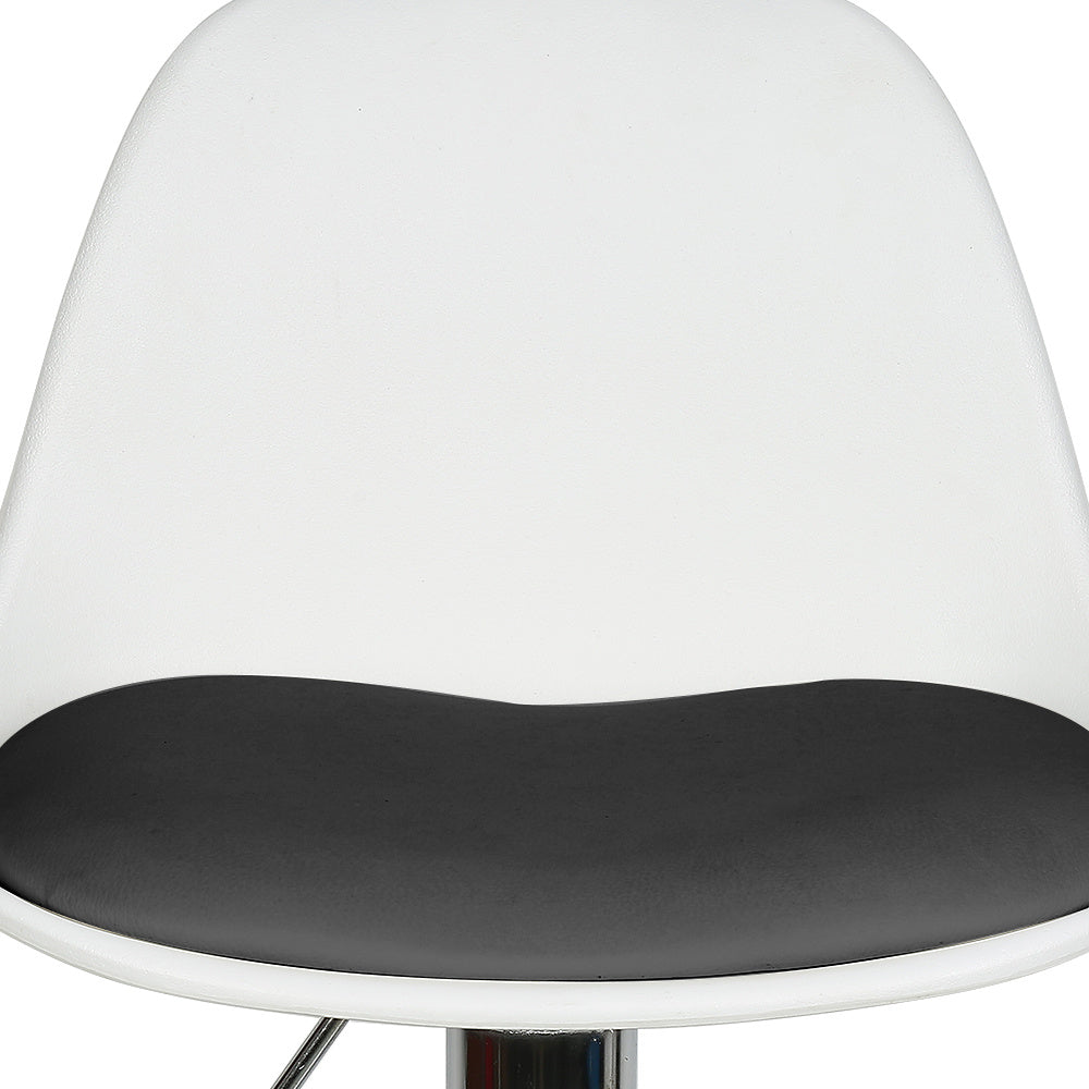 8pcs Adjustable Bar Stool Set, Electroplating, PU Seat Cushion, Swivel Seat, Height Adjustable 55-75 Cm