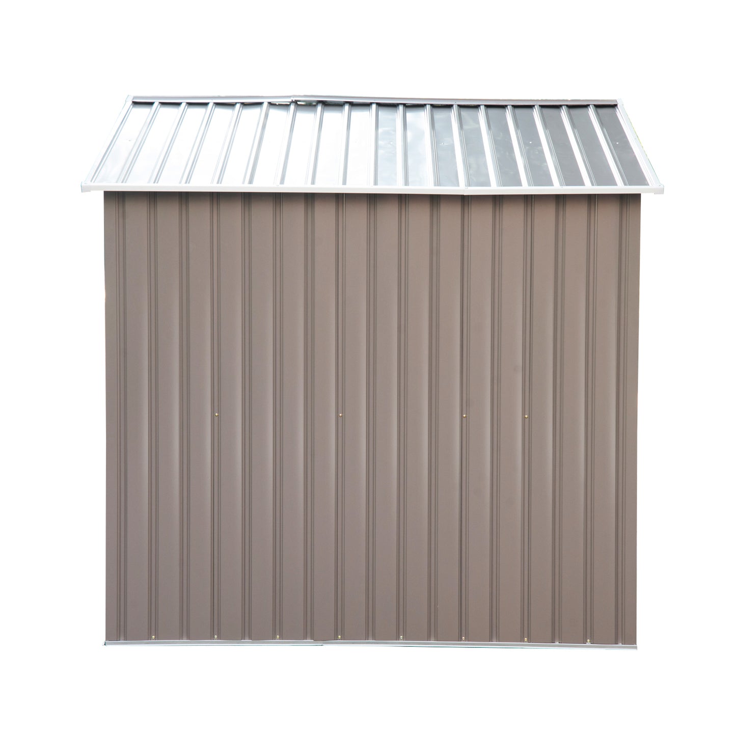 Outsunny Garden Shed 4.9m, Garden Cabin, Garden Storage, Dimensions 2.77L x 1.95W x 1.92H m, Sliding Door, Ventilation, Steel Sheet, Gray
