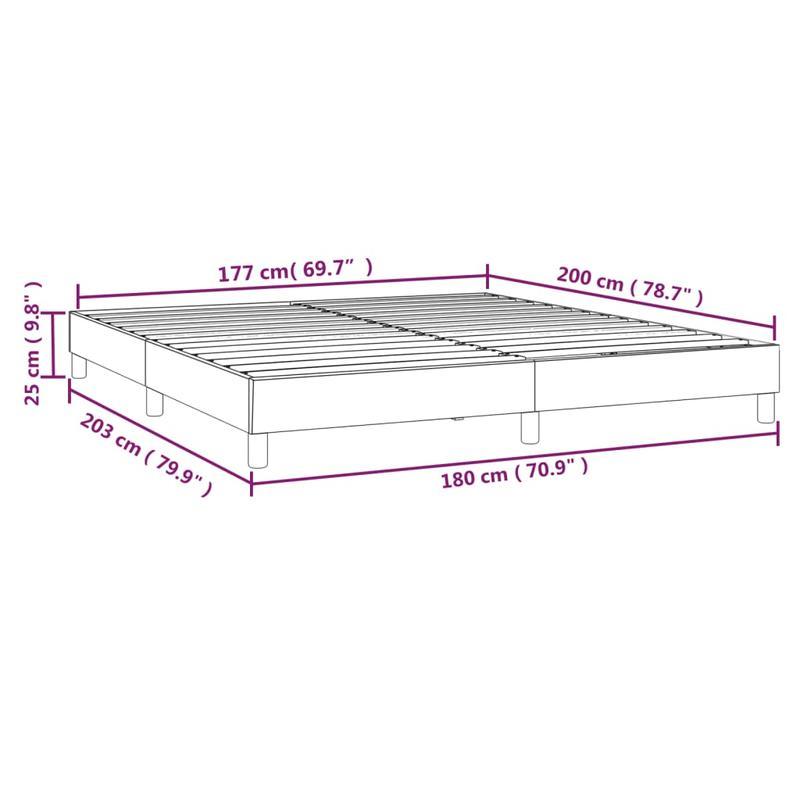Bed frame without Mattress Blu 180x200cm in Tissue Practical, removable, suitable for all seasons, Spacesaving Bed, Seasonal Bedding, Stylish Bed Frame, Modern Home Decor, Removable Design, Lightweight Construction, Slatted B