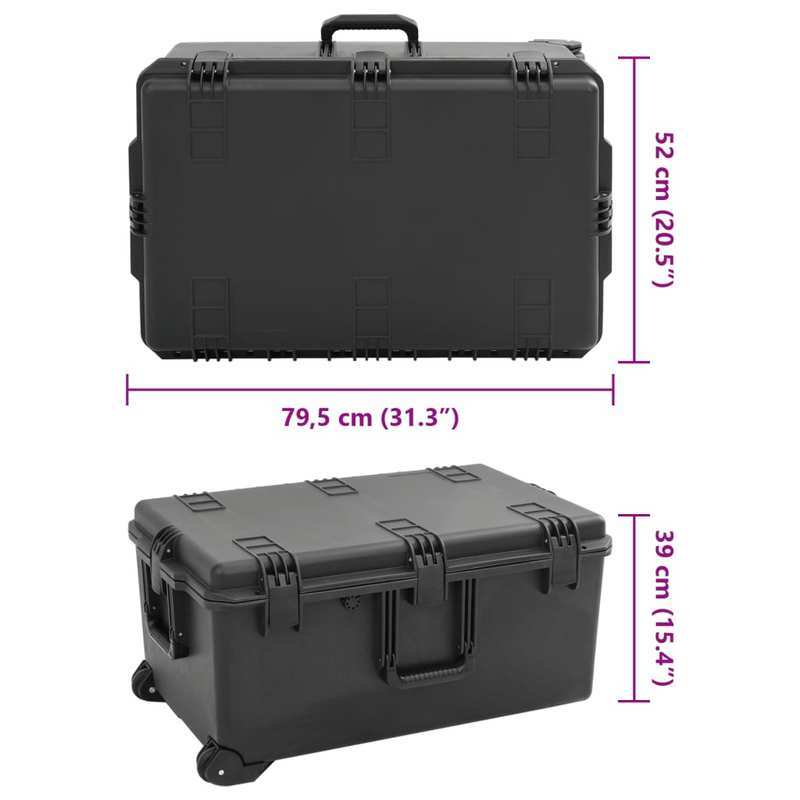 Reiskoffer – Koffer – Trolley – Bagage – Reisbagage – Zwart Met Gouden Accenten – Extra Grote Inhoud 79,5x52x39 cm – Kras- En Stootbestendig Kunststoff